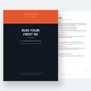 Run Your First 5K – 4-Week Bridge Plan Run Your First 5K – 4-Week Bridge Plan